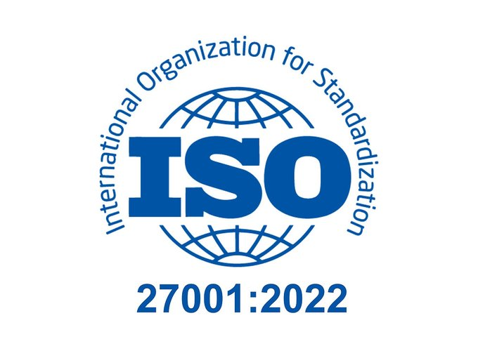 ISO/IEC 27001:2022 certification mark
