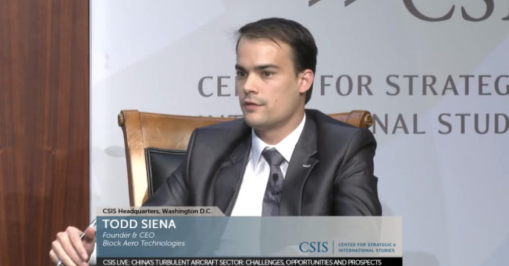 Block Aero CEO speaks at CSIS panel discussion on Chinese aircraft manufacturing potential